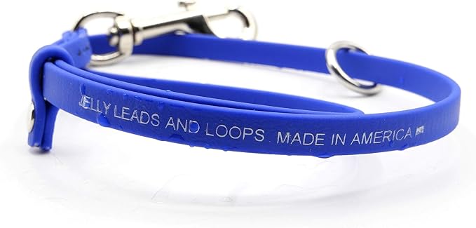 Jelly Pet Grooming Loop for Dogs, Groomers Helper, BioThane Material is Easy to Clean, Waterproof & Durable Noose Loop, Fits Most Pet Grooming Tubs/Tables/ 3/8”x24” W/Ring Lime Green