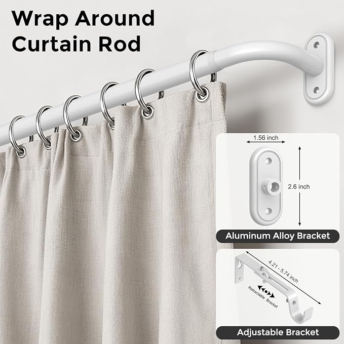 Curtain Rods 36-152 Inch, Living Room, Sliding Door