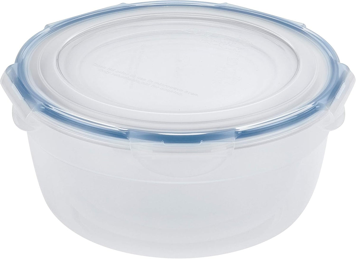 LocknLock Easy Essentials Food Storage lids/Airtight containers/Stackable, BPA Free, 6 Piece, Clear