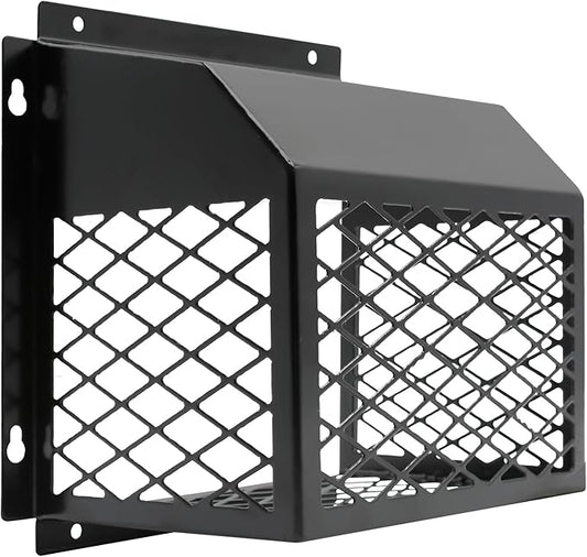 Universal Dryer Exhaust Guard Vent Cover Outside, 7"x7"x5" Heavy Futy Ventilation Bird Cage to Prevents Birds and Rodents from Entering Exhaust for Most 3" to 4" Bathroom Exhaust Ventilation Fan