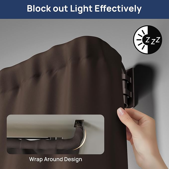 ENJOYBASICS Blackout Curtain rod