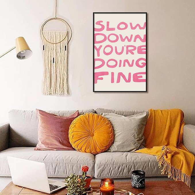 Daily Reminder Positive Canvas Wall Art, Positive Affirmations Wall Decor