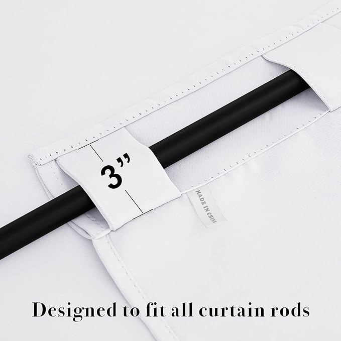 RYB HOME Room Darkening Curtains Window Shades, Privacy Bedroom Curtains