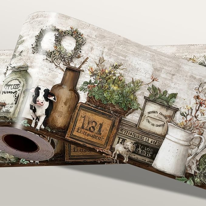 Farmhouse Peel and Stick Wallpaper Border