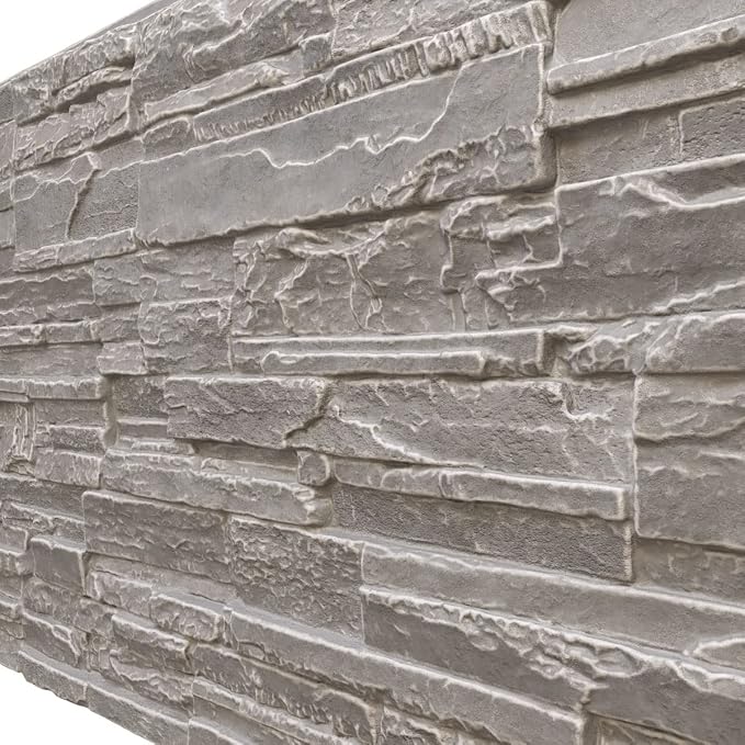 EverStone Cascade Faux Stone Panel, 48 5/8"W x 24 3/4"H x 1 1/4"D