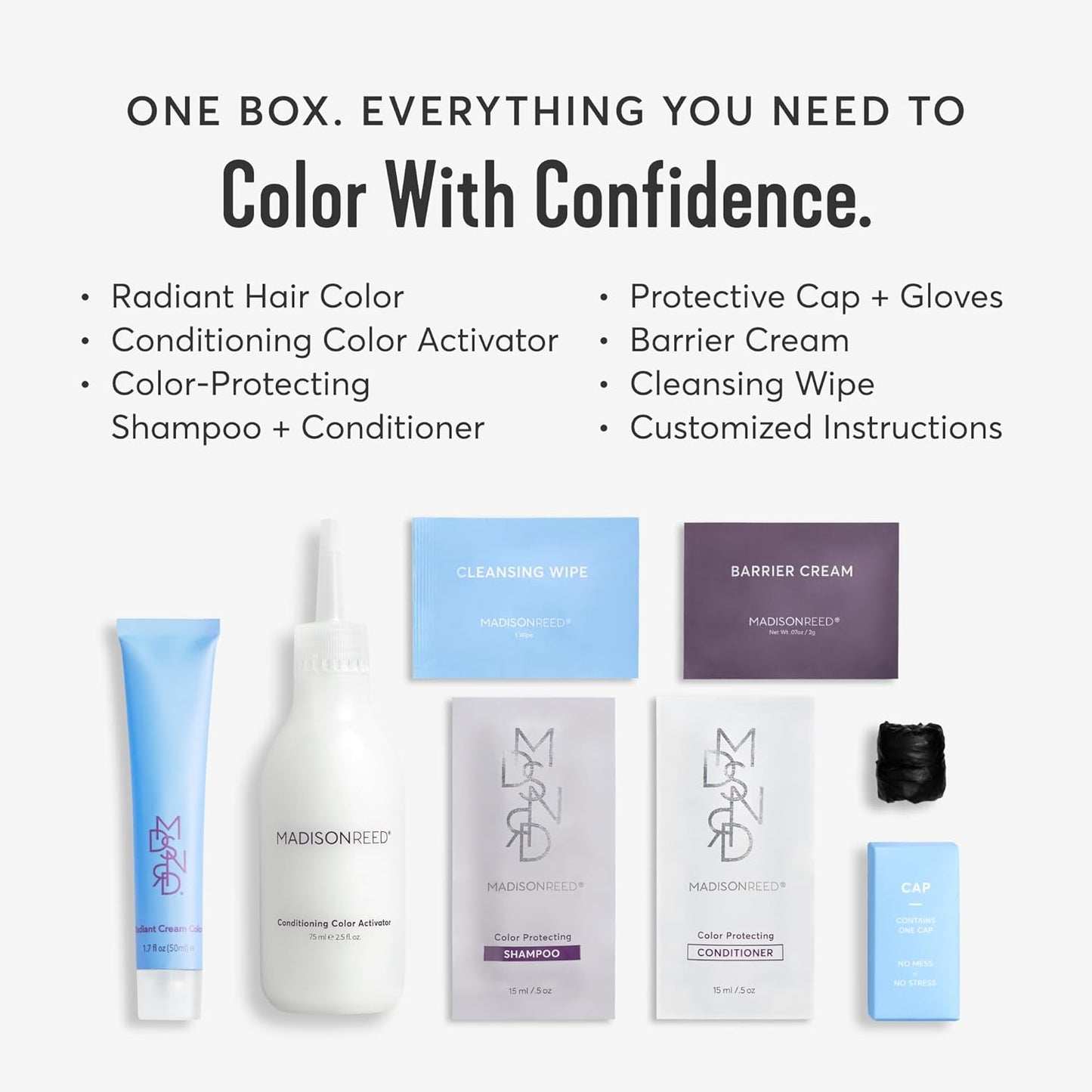Madison Reed Radiant Hair Color Kit | 7NCG Light Golden Copper (Genova Red) for 100% Gray Hair Coverage | Dimensional Salon-Quality Permanent Hair Dye | PPD-Free & Ammonia-Free | 1 Pack