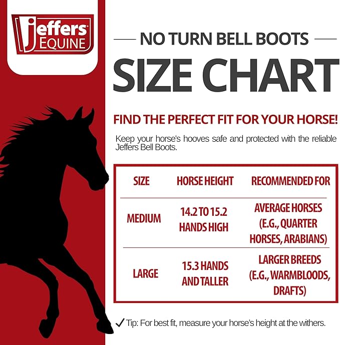 Jeffers Expression No Turn Bell Boots for Horses - Skater Cowgirl, Medium | Shock Absorbing Hoof Protection | Secure Double Hook & Loop Closure, Perfect for Turnout, Training, & Riding - 1 Pair