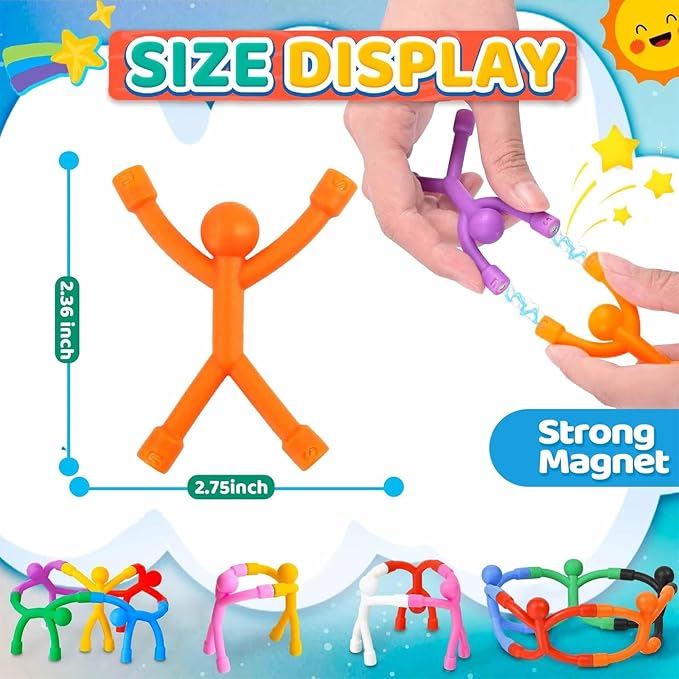 YDYJKI Magnetic Travel Toys for Toddler 5PCS, Airplane Travel Activities Essential Fidget Toys for Kids Road Trip ‌Sensory Toy, Fridge Magnet Gifts for Boys and Girls