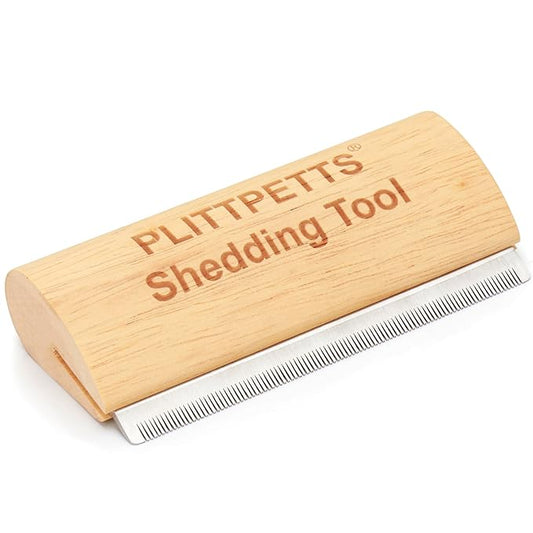 Dog Brush for Shedding, Deshedding Grooming Tool for Dogs, Cats & Horses, Dog Grooming Brush Pet Hair Removal Tool Painlessly Remove for All Hair Types, 5.2 Inch Ergonomic Handle