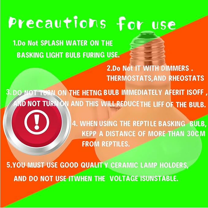 Reptile Heat Lamp Used in Reptiles 75W 100W Heat Lamp Bulbs for Reptiles 2 Pack Amphibians Basking Heat Lamp Bulbs UVA Daylight Basking Light (100Watts)