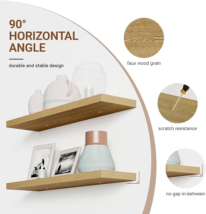 Heimlove 32 Inch Floating Shelves