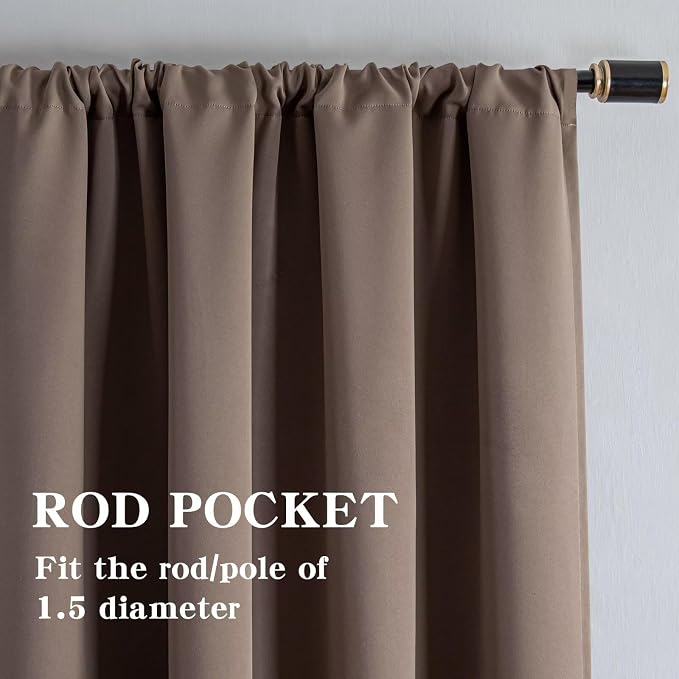 IGEMAEVE Custom Curtains for Bedroom Customsize, Grommet Light Blocking Drapes
