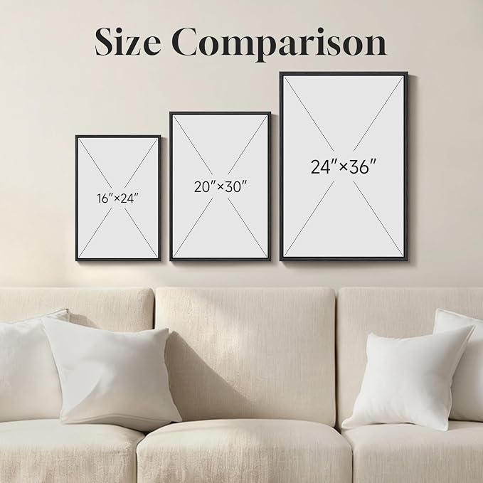 Framed Neutral Abstract Wall Art