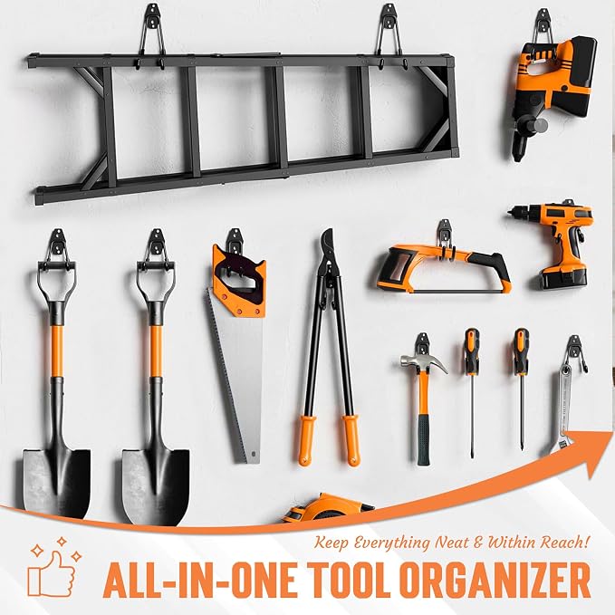 TONDA Garage Hooks, 20 Pack Garage Organization, Wall Storage Hooks Heavy Duty