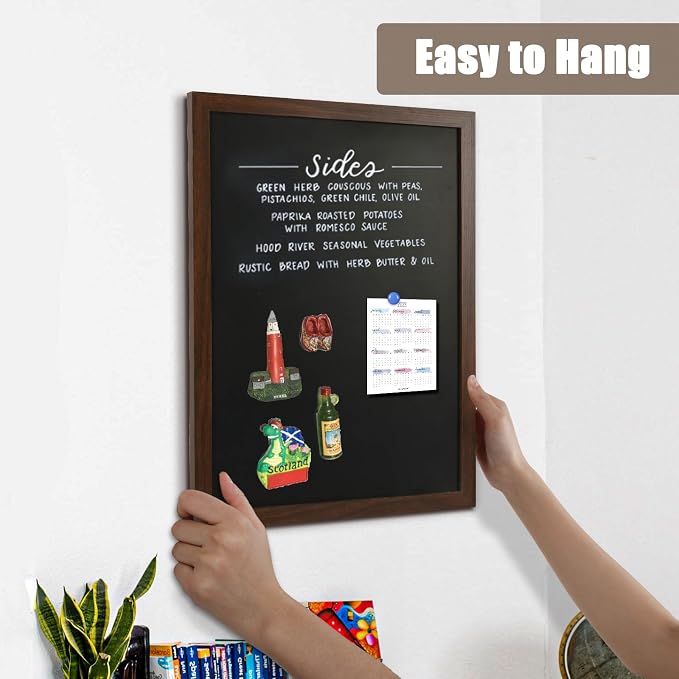 4 THOUGHT Chalk Board 24" x 36", Magnetic Large Chalkboard