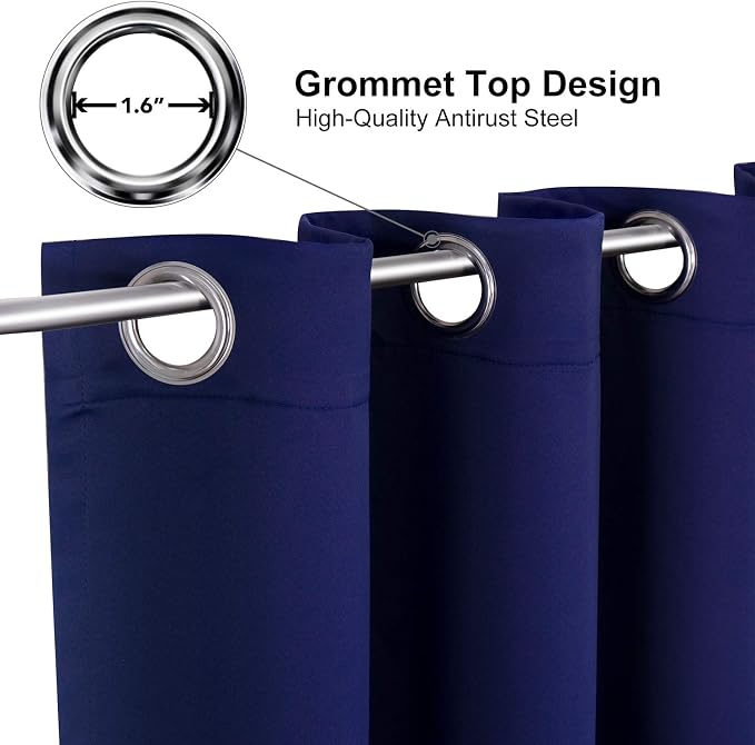 ChrisDowa Grommet Blackout Curtains