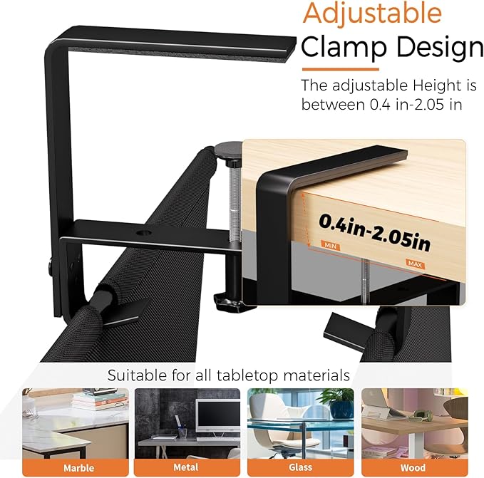 Under Desk Cable Management Tray - 28" Cord Organizer for Desk No Drill, Fabric Under Table Wire Organizer with 16X Cable Ties Hide for Office/Home, Cord Hider Fits Adapters & Sockets, Black