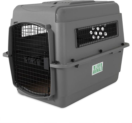 Petmate Sky Kennel - For Air and Travel, Airline Compliant Dog Crate for Pets 30-50 lbs, Heavy Duty Dog Kennel, Made in the USA- 32 Inches