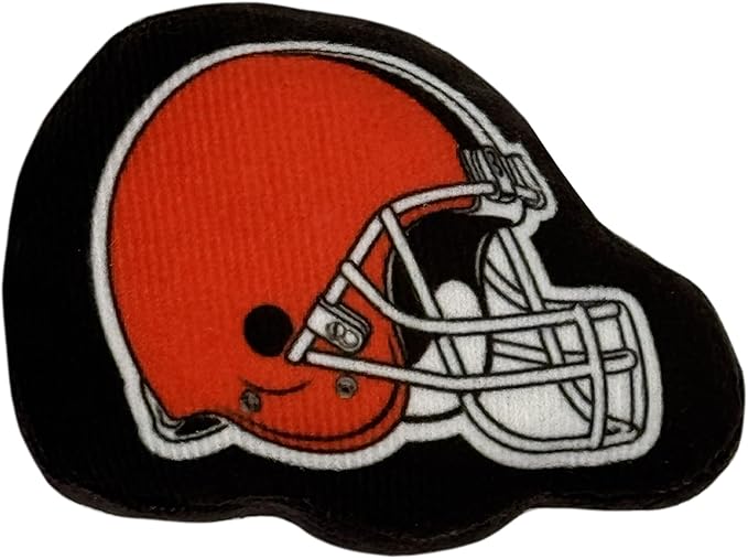 Pets First Best Plush CAT Toy - NFL Cleveland Browns Complete Set of 3 Piece Cat Toys Filled with Fresh Catnip. Includes: 1 Helmet Cat Toy, 1 Football Toy with Feathers & 1 Beer Bottle