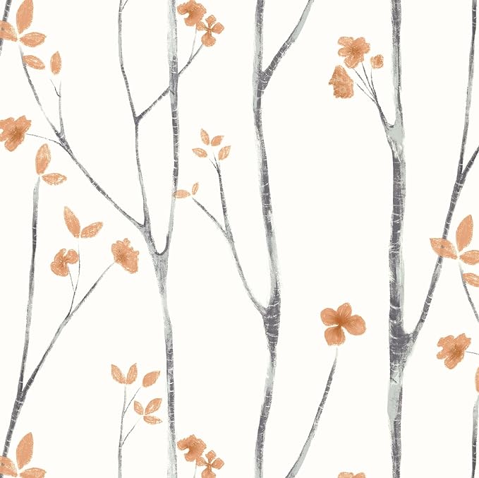 Timeet Peel and Stick Wallpaper Boho Floral Wallpaper Tree ContactPaper