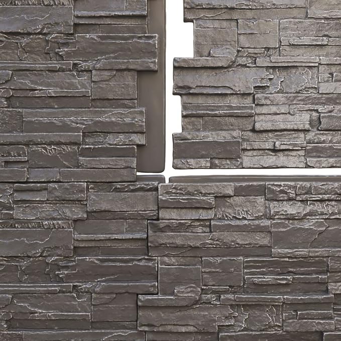 Ekena Millwork 48 5/8"W x 24 3/4"H x 1 1/4"D Cascade Stacked Stone, StoneWall