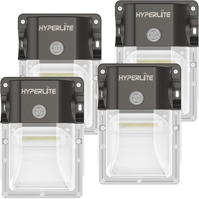 HYPERLITE LED Wall Pack 30W: 3600lm 5000K Daylight 120Vac LED Porch Lights