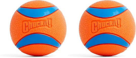 Chuckit! Ultra Ball Dog Toy - Size XL - for Dogs 100+ lbs - Made from Durable Rubber - Super Bouncy - Floats in Water - 3.5-inch Diameter -,1 Count (Pack of 2)