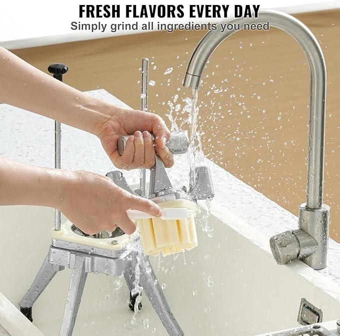Happybuy Commercial Vegetable Fruit Chopper 1/4" Blade Heavy Duty Professional Food Dicer Kattex French Fry Cutter Onion Slicer Stainless Steel for Tomato Peppers Potato Mushroom