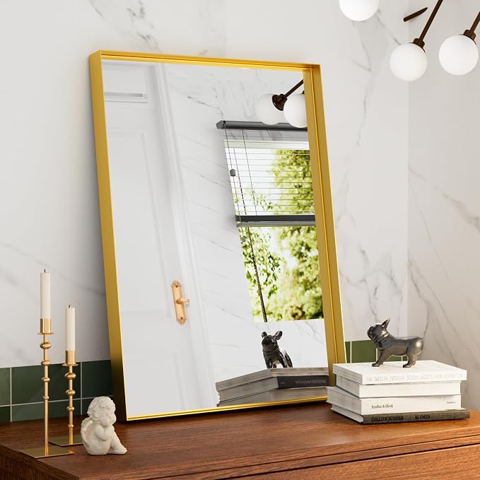 22x30 Inch Gold Bathroom Mirrors
