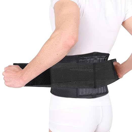 Back Brace - Breathable Waist Belt Lumbar Support for Lower Back Pain Relief, Recovery, Sciatica, Scoliosis, Herniated Disc, Lifting, With Dual Adjustable Straps for Men/Women, XL
