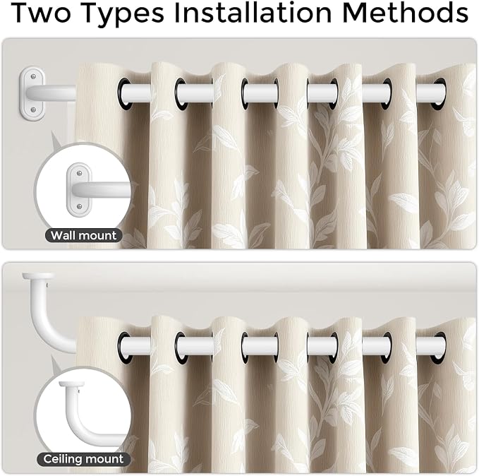 Curtain Rods 36-152 Inch, Living Room, Sliding Door