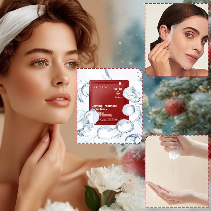 Facial Mask Set for Women and Girls Christmas Gifts - Luxury Facial Mask Kit, Bath and Body Gift Set for Women, Gift for Men | Perfect Gifts for Valentine's, Birthday, Mothers Day Gifts for Mom