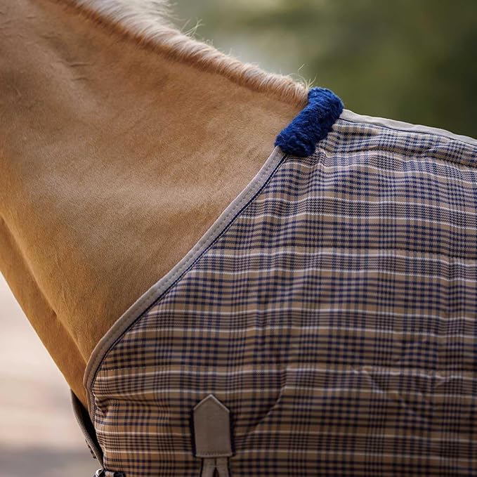 Country Pride Highland 1200D Lightweight Stable Blanket (64, Tan Plaid)