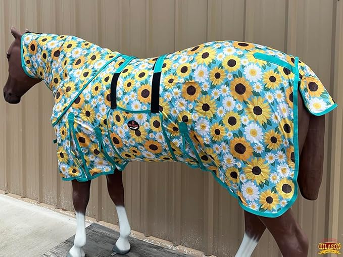 HILASON Horse Fly Sheet - Summer Spring UV Protection Mesh Bug Mosquito FlySheet for Horses | Fly-Sheet