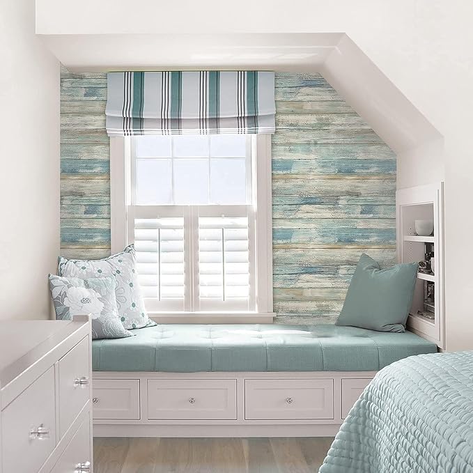 practicalWs Peel and Stick Wallpaper 17.71" x 590.5" Wood Wallpaper Wood