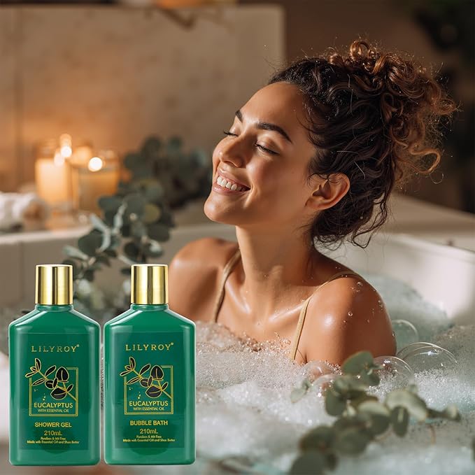 Christmas Gifts for Women - 7 Pcs Luxury Bath and Body Gift Basket Set Spa Gift Basket Set for Women, Gift with Bath Bomb | Perfect Valentine's, Birthday, Mothers Day Gifts, Gift Set for All Occasion