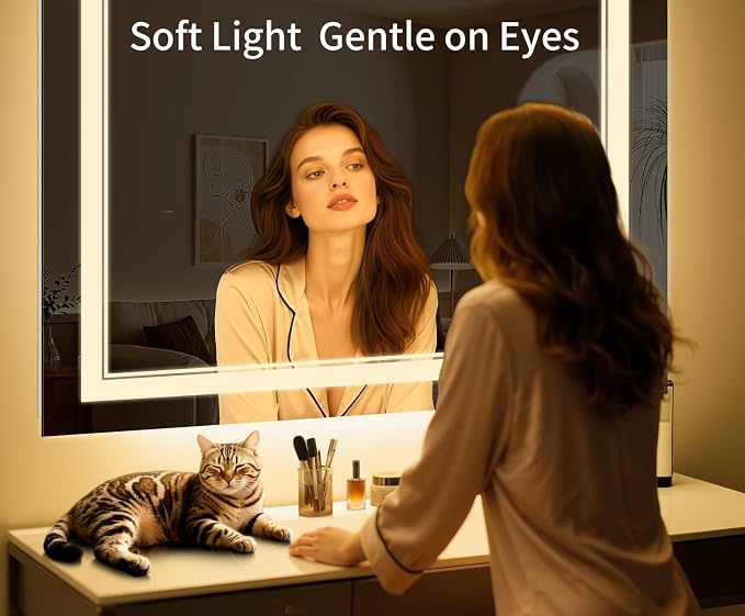 36"x32" LED Bathroom Mirror