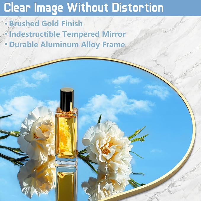 56"X18" Arched Full Length Mirror, Tempered Glass Full Body Mirror