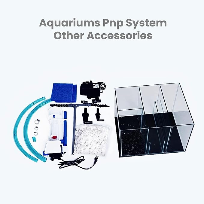 66G 66Gallon Starfire Rimless SC Aquariums 32x24x20 10mm Pnp System with Black Wood Cabinet
