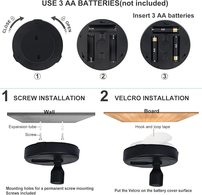 HAMVIDNE LED Spotlights, Battery Powered Picture Lights, Uplighting Indoor
