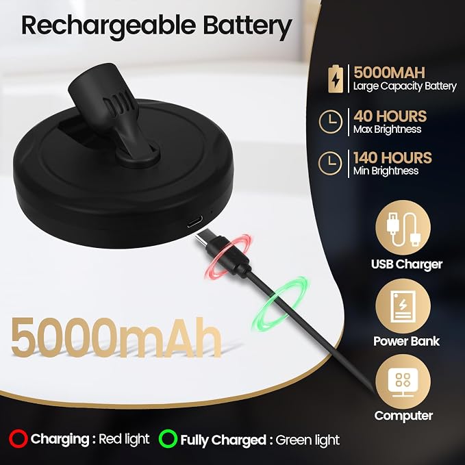 HAMVIDNE LED Spotlights, Rechargeable Battery Picture Lights, Uplighting Indoor