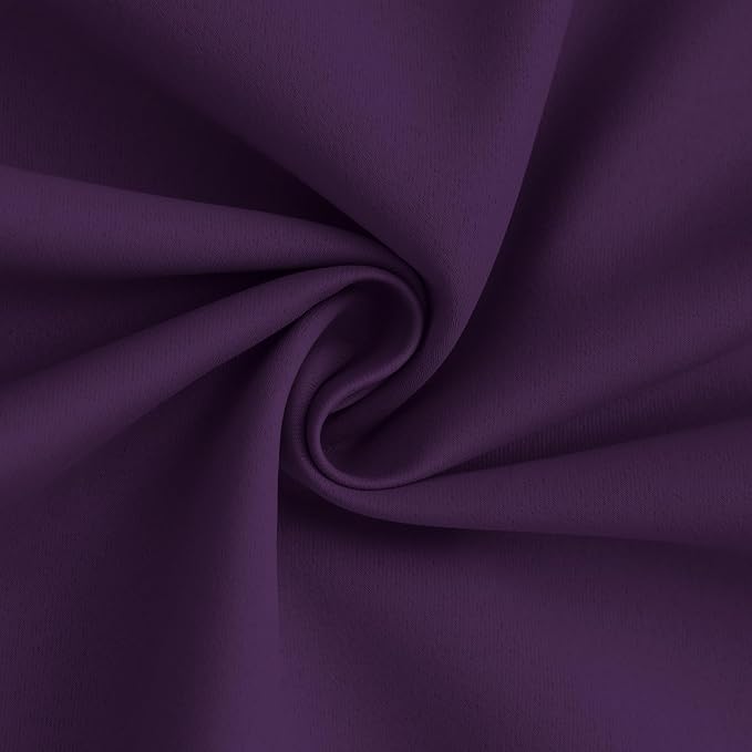 Yakamok 100% Blackout Curtain Panels 84 inches Cold and Light Blocking Drapes