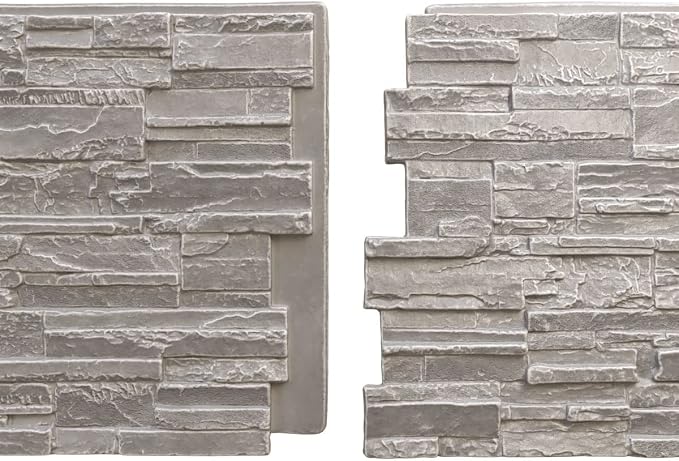 EverStone Cascade Faux Stone Panel, 48 5/8"W x 24 3/4"H x 1 1/4"D