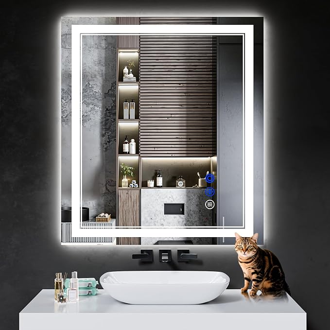 36"x32" LED Bathroom Mirror