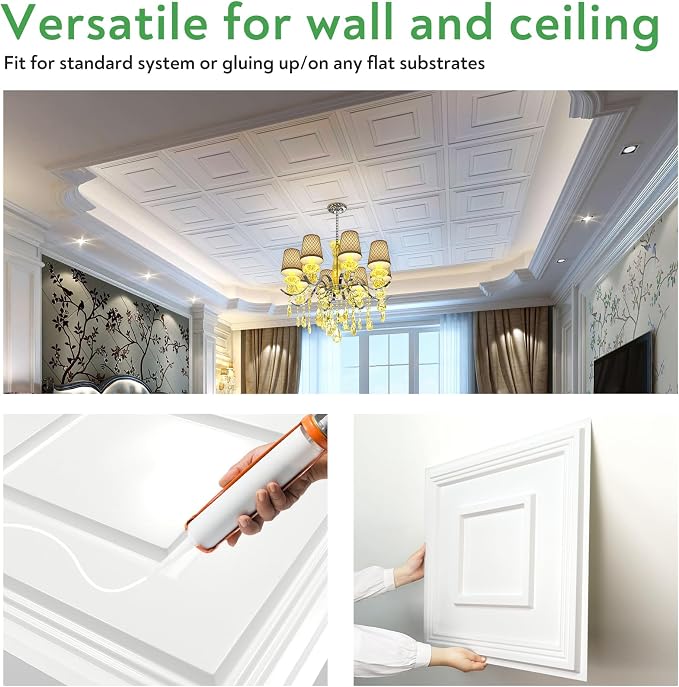 STICKGOO PVC Ceiling Tiles