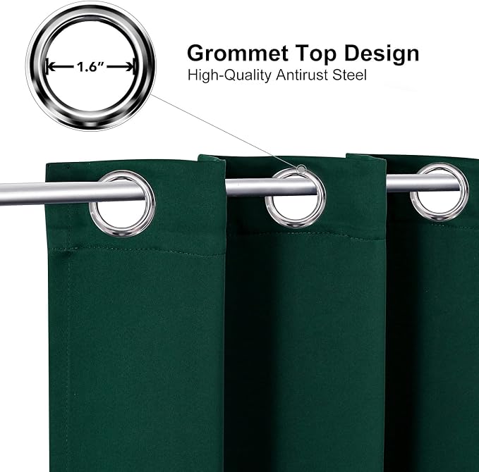 ChrisDowa Grommet Blackout Curtains