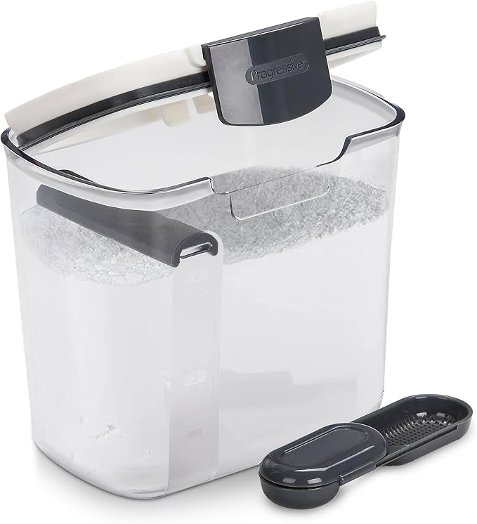 ProKeeper 1 Quart Airtight Powdered Sugar Storage Container – Grey, BPA-Free Plastic