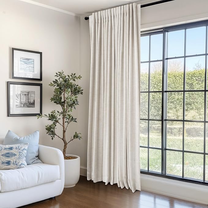 100% Blackout Shield Linen Blackout Curtains