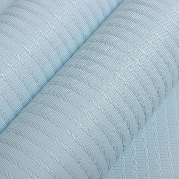 Orainege Peel and Stick Wallpaper Light Blue Wallpaper 15.7"x393.7" Textured