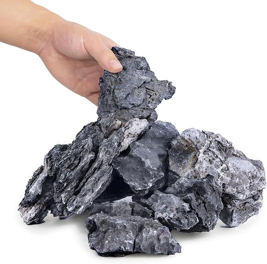 6.6LB Seiryu Rock Stone for Aquascaping,4-6 inch Natural Aquarium Landscape Stones for Aquariums,Fish Tank Decor Rocks for Landscaping, Paludariums & Micro Landscapes